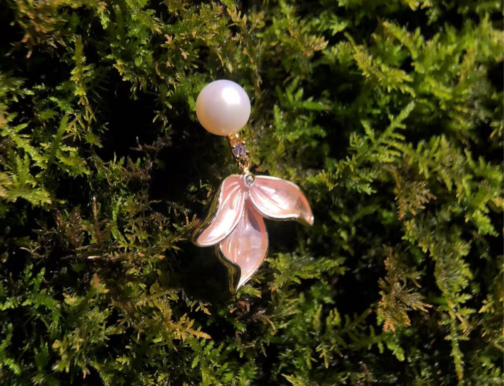 enamel earrings