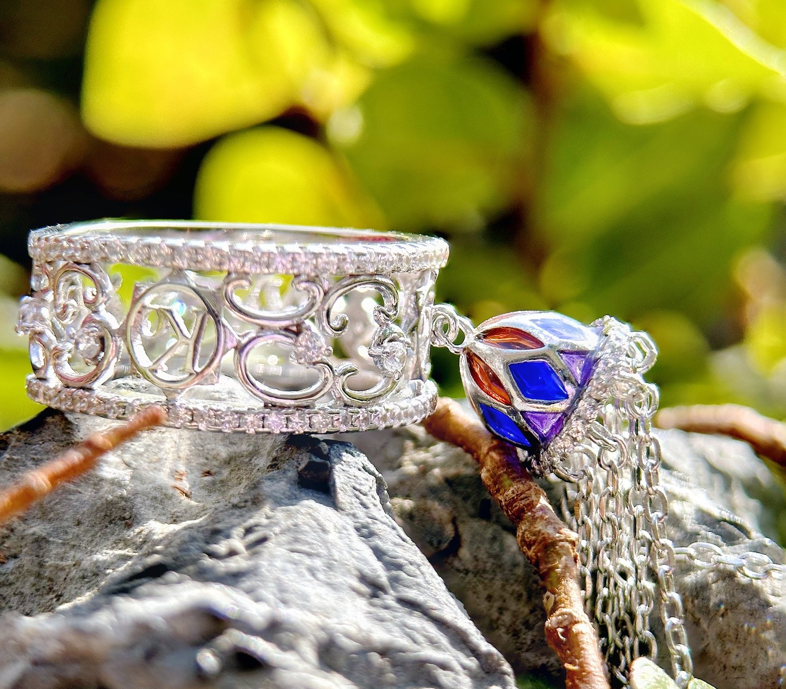 enamel silver jewelry