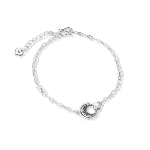 Plain Silver Circular Bracelet