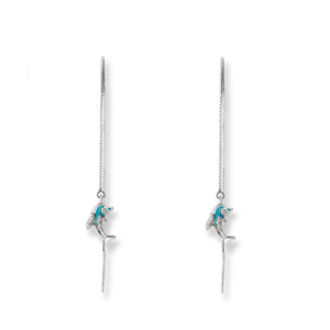 Dolphin Earrings Silver Jewelry