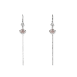 Silver Fan-Shaped Earrings Silver Jewelry