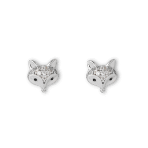 Little Fox Earrings Silver Jewelry