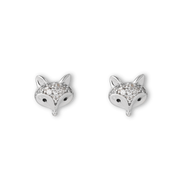 Little Fox Earrings Silver Jewelry