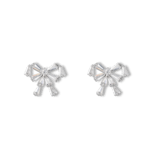 Bow Earrings Silver Jewelry