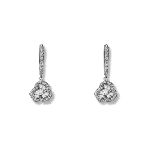 Flower Earring Silver Jewelry