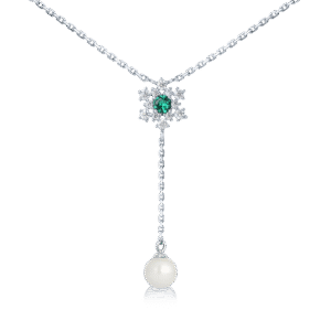 Snowflake Necklace Silver Jewelry