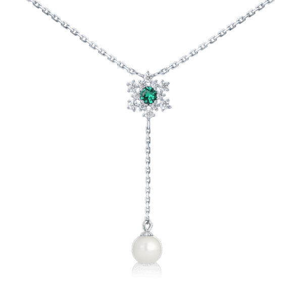 Snowflake Necklace Silver Jewelry