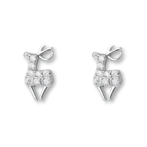 Deer Earrings Silver Jewelry