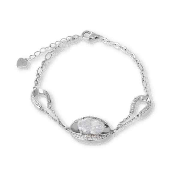 Cubic Zirconia Bracelet Silver Jewelry