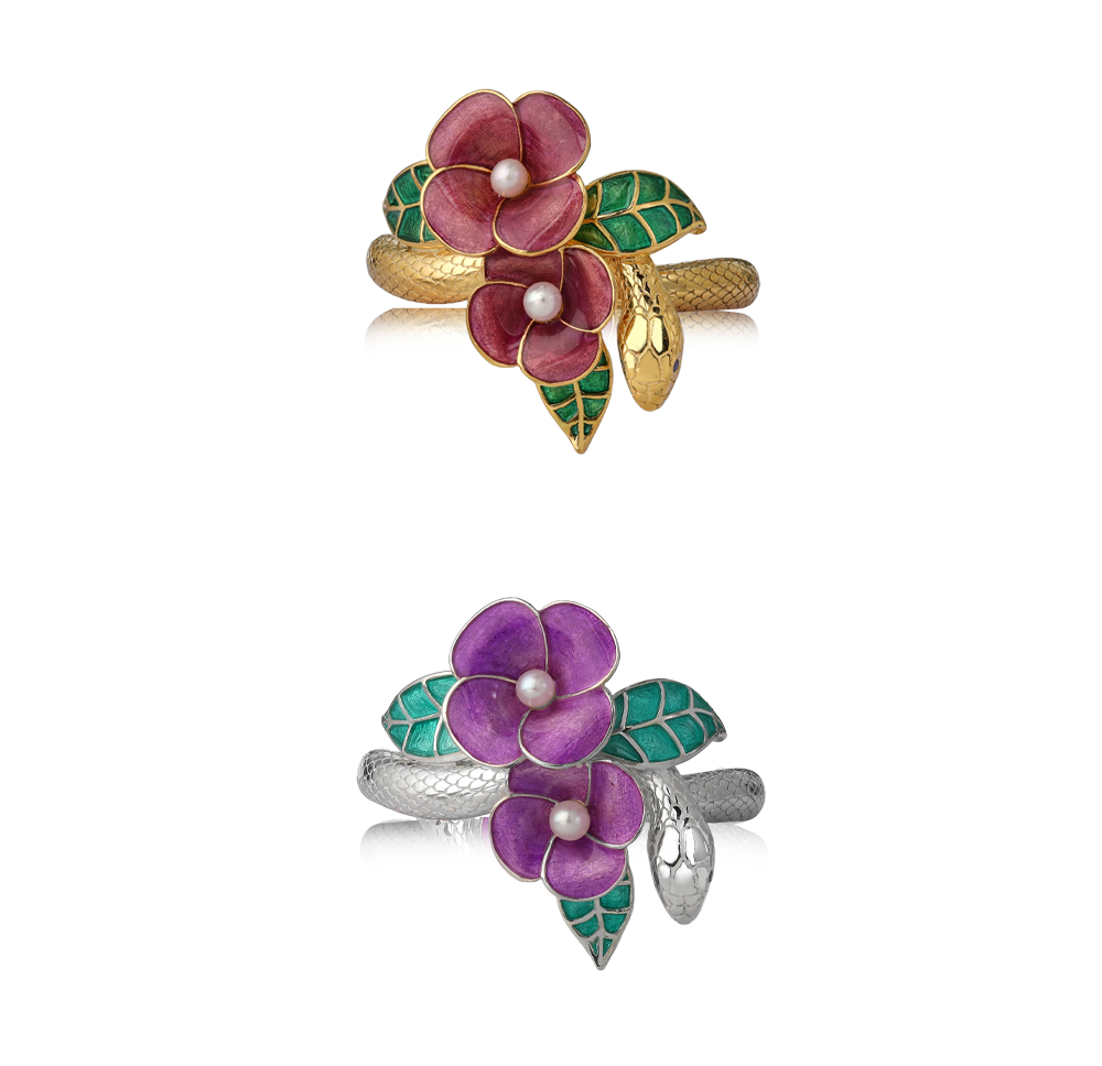Eve Garden Ring Enamel Jewelry