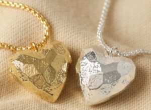 3D hard gold/silver neckalce