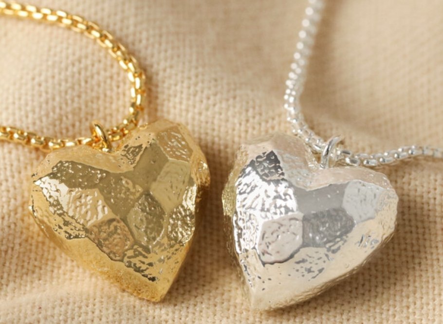 3D hard gold/silver neckalce
