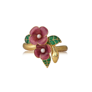 925 silver ring enamel jewelry