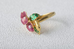 925 silver ring enamel jewelry