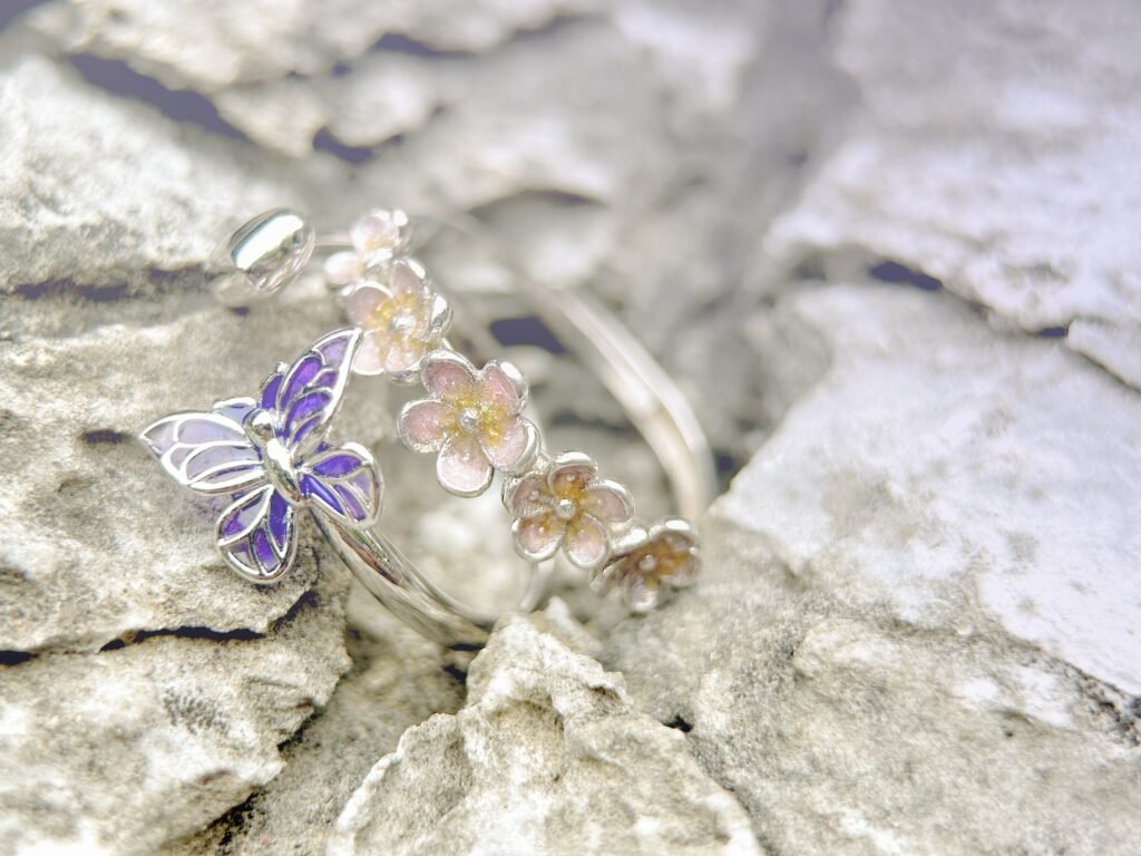 925 silver ring enamel jewelry