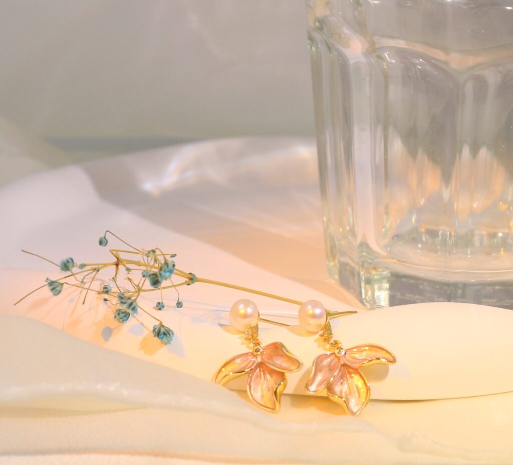 925 silver earrings enamel jewelry