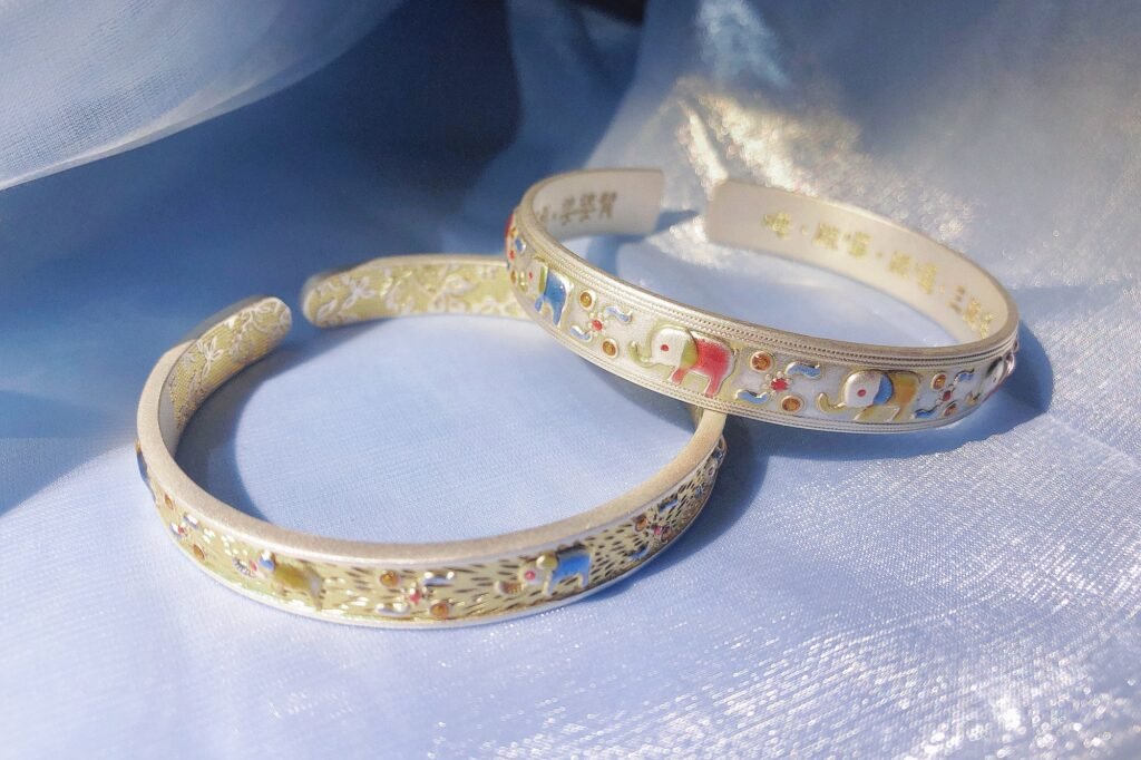 925 silver bracelets enamel jewelry