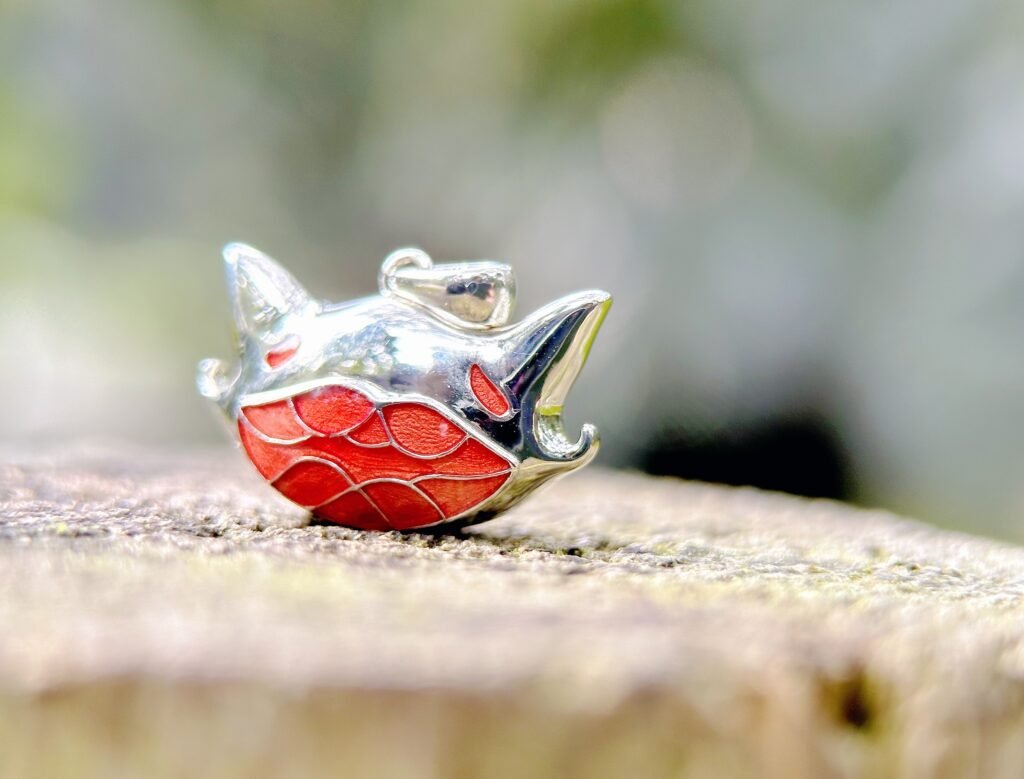 3D Hard Silver Pendant Enamel Jewelry