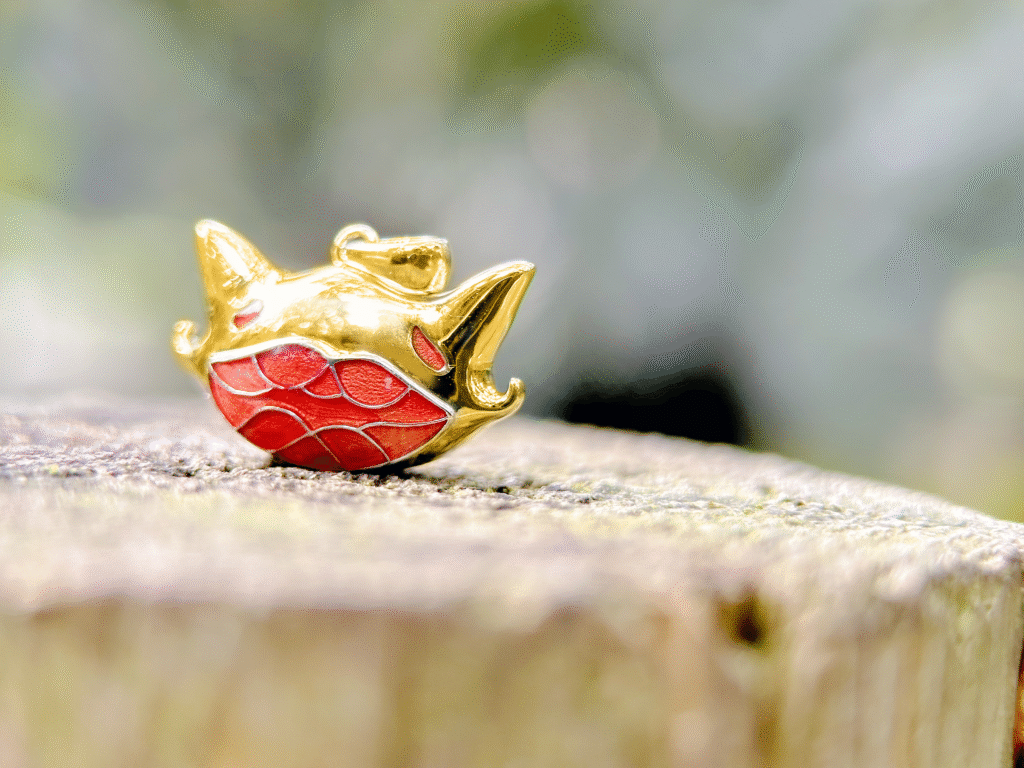 3D Hard Gold Pendant Enamel Jewelry