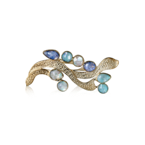 925 gold plated jewelry enamel brooch