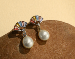 925 silver earrings enamel jewelry