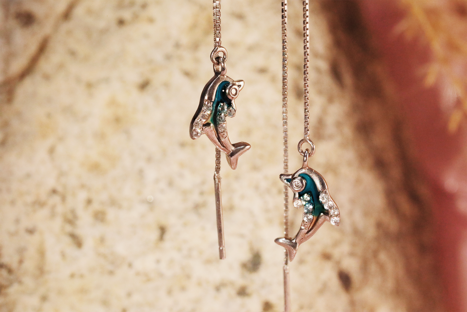 925 silver earrings enamel jewelry