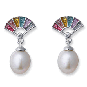 925 silver earrings enamel jewelry