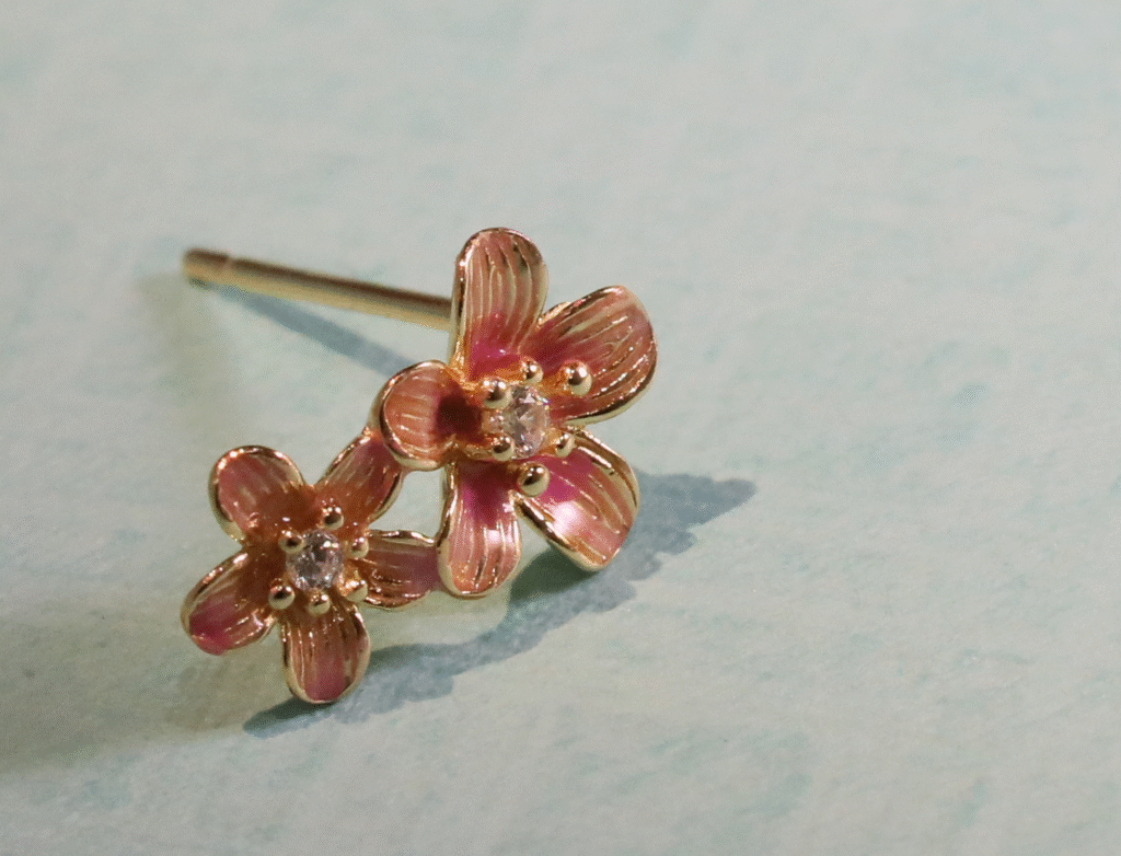 925 silver earrings enamel jewelry