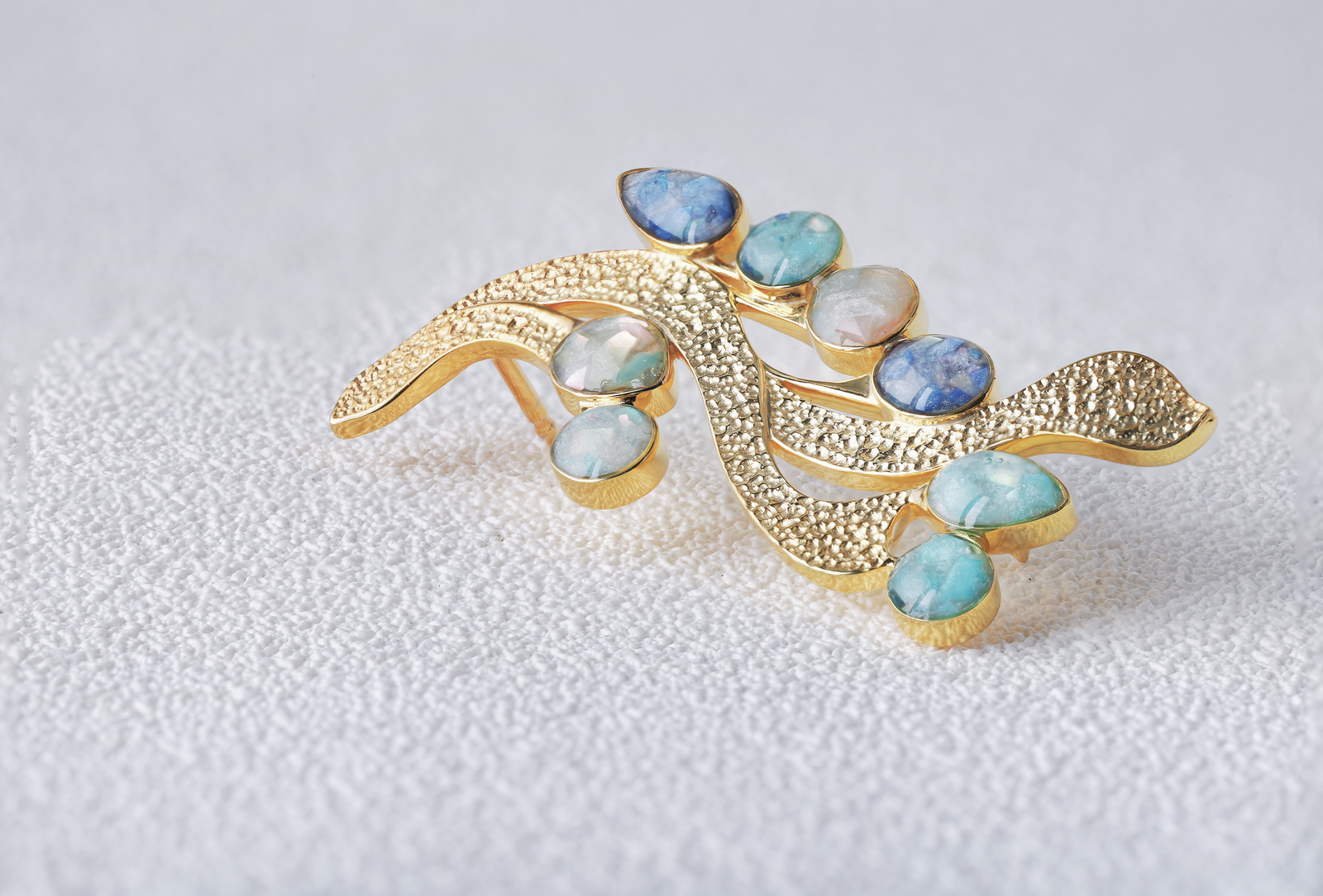 Enamel Brooch 925 Silver Jewelry