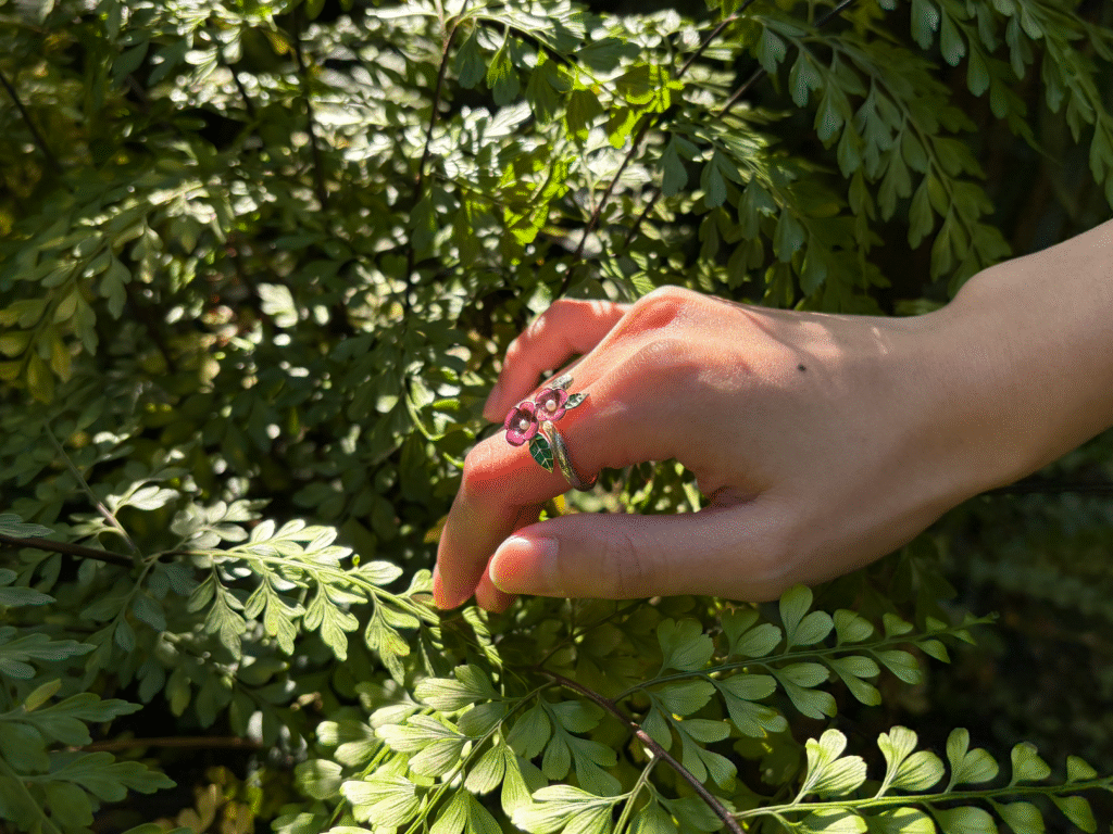 925 silver ring enamel jewelry