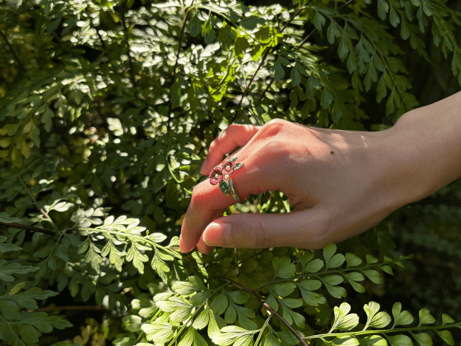925 silver ring enamel jewelry